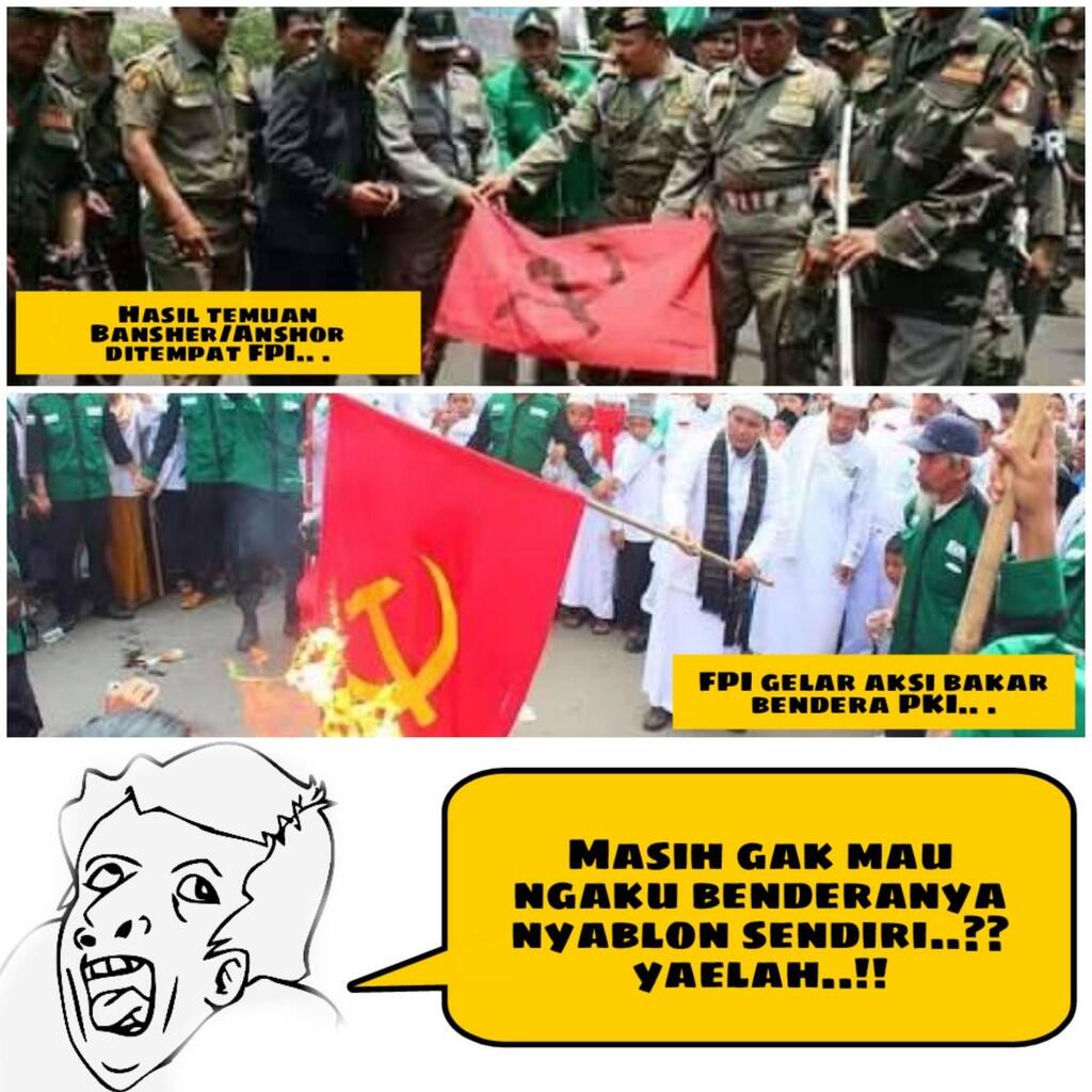 FPI Kerap Bakar Bendera PKI, Lantas Darimana Mereka Dapat Bendera Itu? 