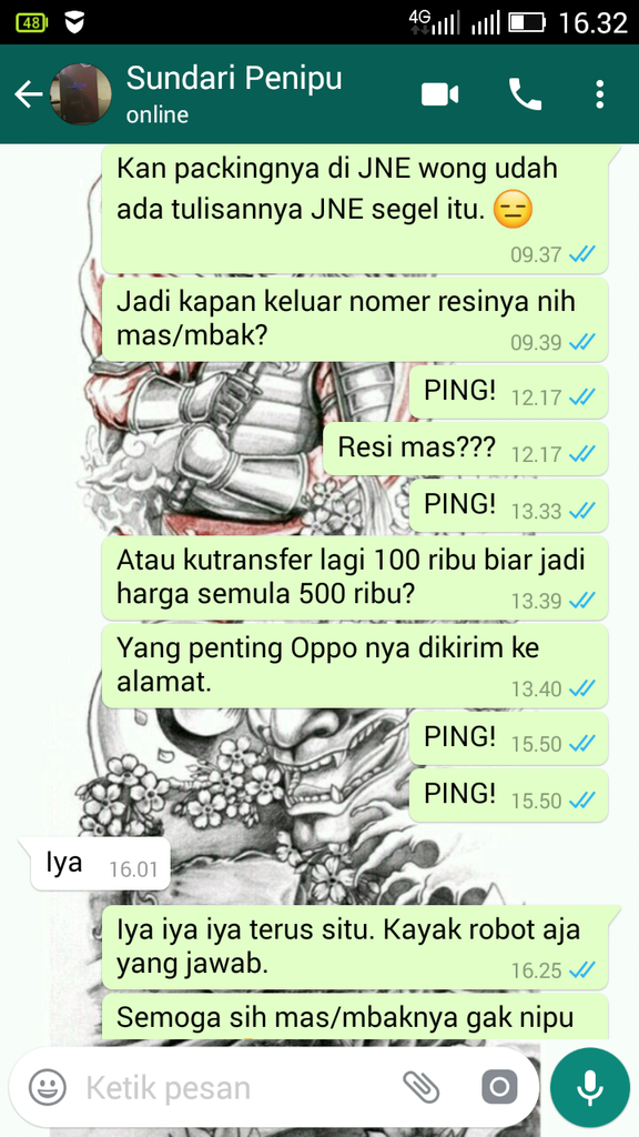 Mengerjai Sundari Olshop Si Penipu Online