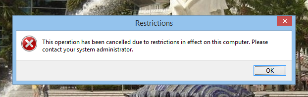 Bagaimana cara mengatasi "Restrictions" pada Komputer ?