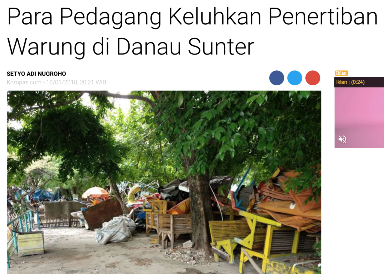Klaim Sulap Danau Sunter jadi Bersih. Gabener Lakukan Pembohongan Publik?