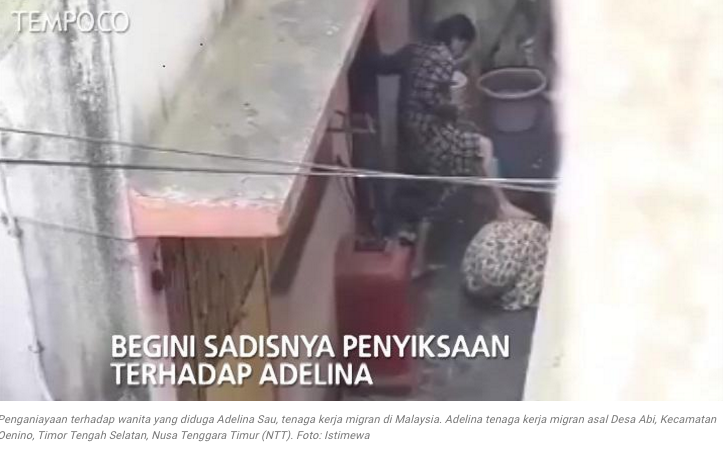 Beredar Video Diduga Penyiksaan TKI Adelina Lisao