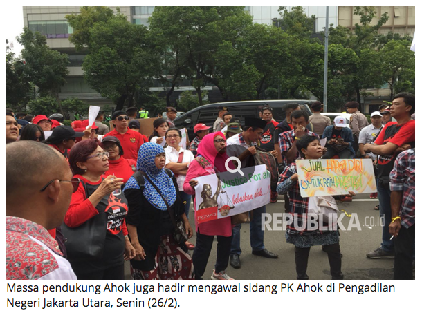 Massa Pro dan Kontra Ahok Mulai Berdatangan ke PN Jakut