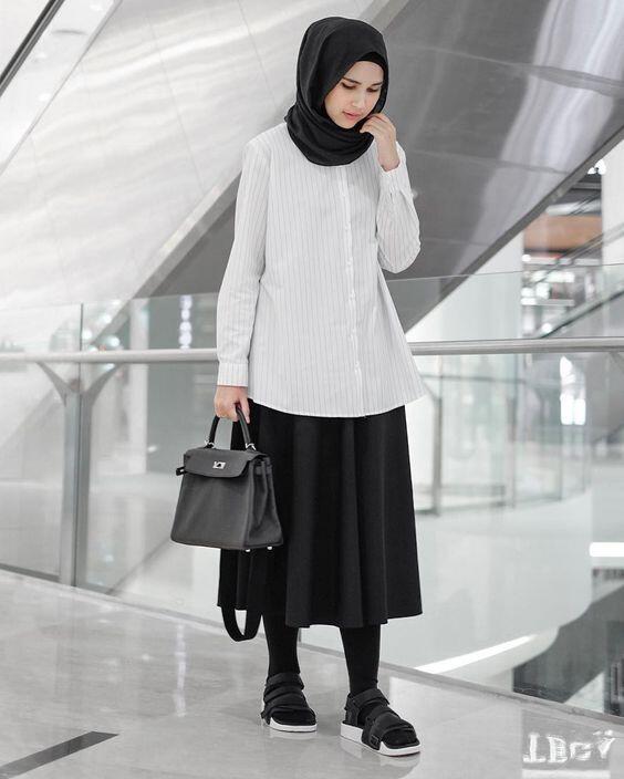 Trend Midi Skirt buat Hijaber