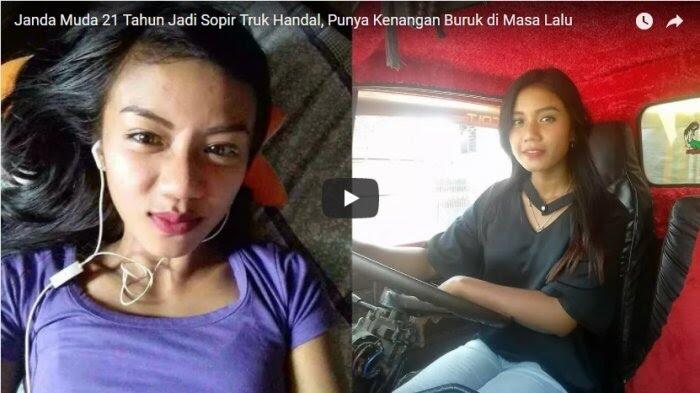 Janda Muda Cantik Berusia 21 Tahun Jadi Sopir Truk Handal