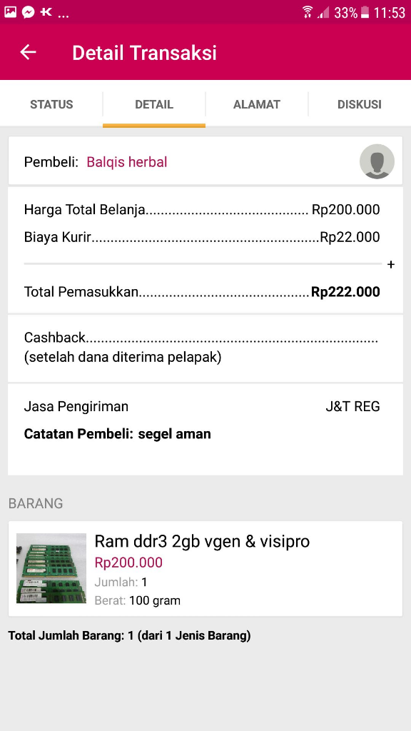 Kecewa dengan pelayanan BUKALAPAK