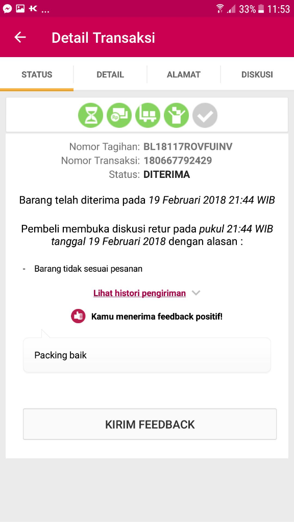 Kecewa dengan pelayanan BUKALAPAK