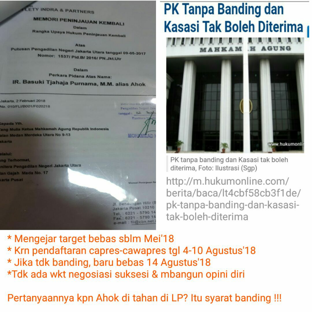 Alasan Jaksa Minta MA Tolak PK Ahok