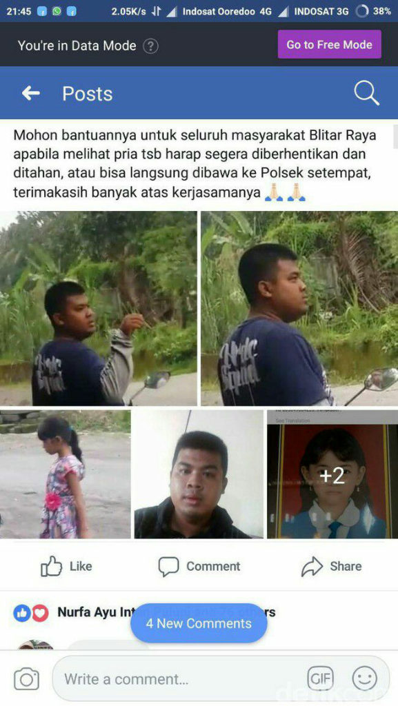 Salut ...! Aksi Penculikan Anak di Blitar Terungkap Berkat Media Sosial