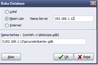 Akses Database Accurate Di NAS Thecus N4560