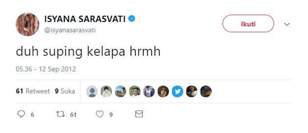 Sering Dikira Judes, 9 Tweet Lawas Isyana Sarasvati Ini Buktikan Sisi Humorisnya