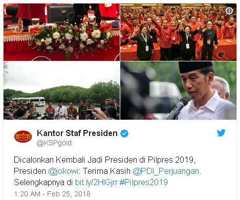 Kantor Staf Presiden Kawal Pembentukan Relawan Jokowi