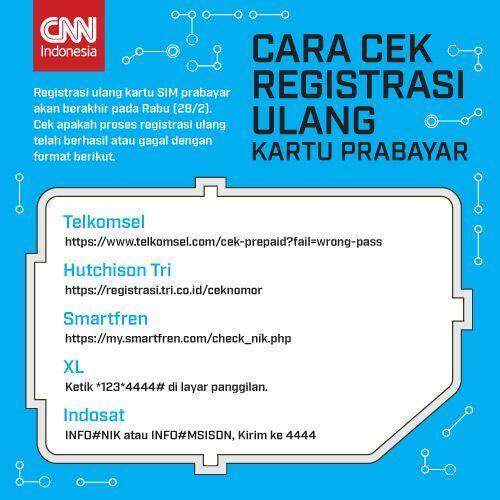 Coba di Cek Lagi, Registrasi Kartu Prabayarnya Udah Berhasil Belum?