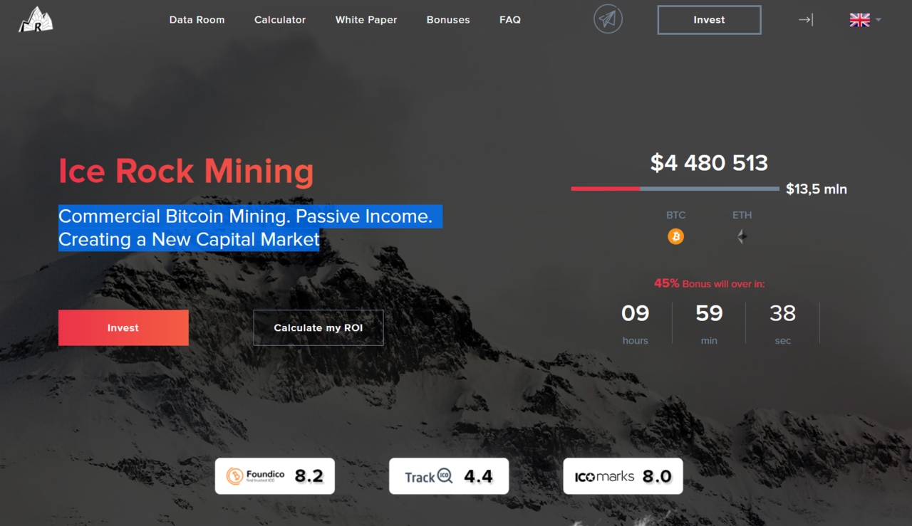 ICE ROCK MINING...mining di gua-gua dengan ROI 400%..Commercial Bitcoin Mining...