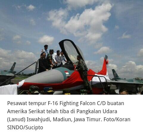 24 Pesawat Tempur F-16 Perkuat Langit Indonesia