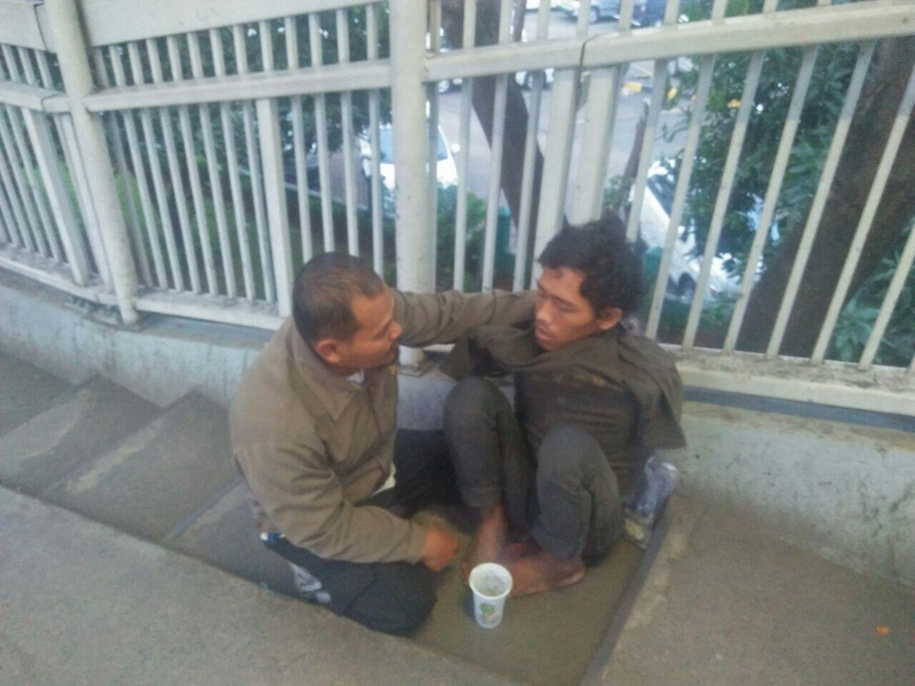 Pengemis &quot;Tangan Buntung&quot; diamankan P3S Jak Bar