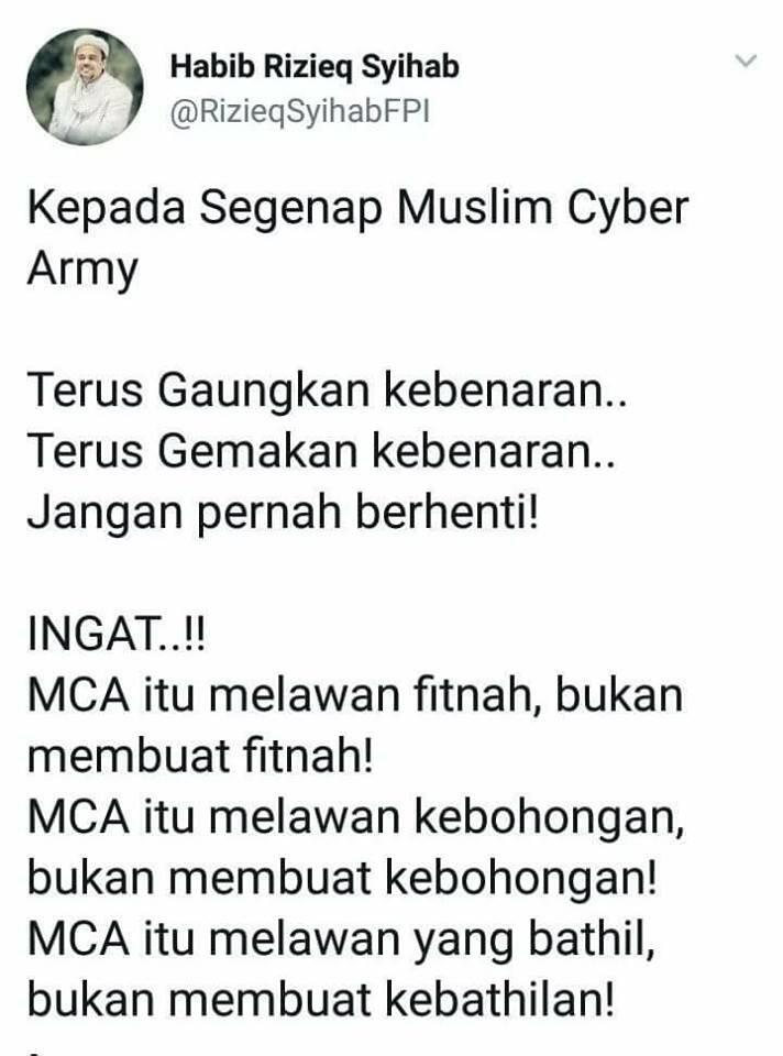 Hoax, tidak Ada Pemimpin MCA