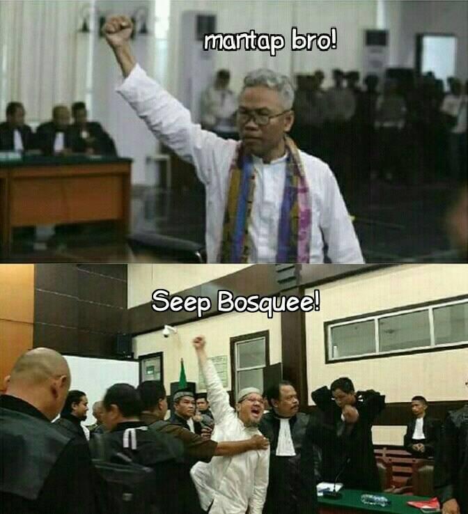 Hadapi Sidang Vonis, Jonru Teriakkan Takbir