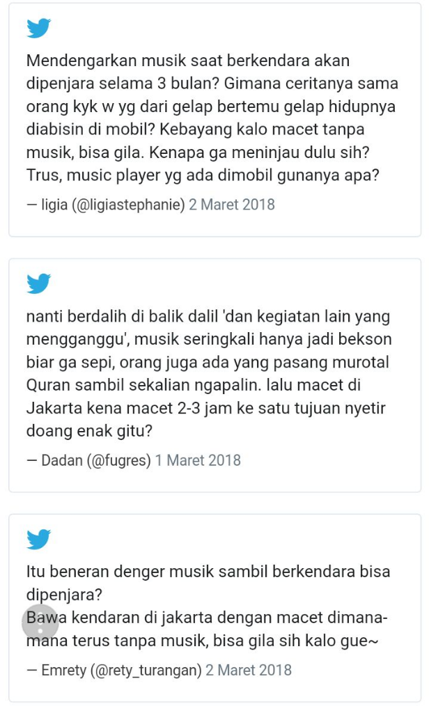 'Larangan' menyetir sambil mendengarkan musik dan merokok dibantah polisi