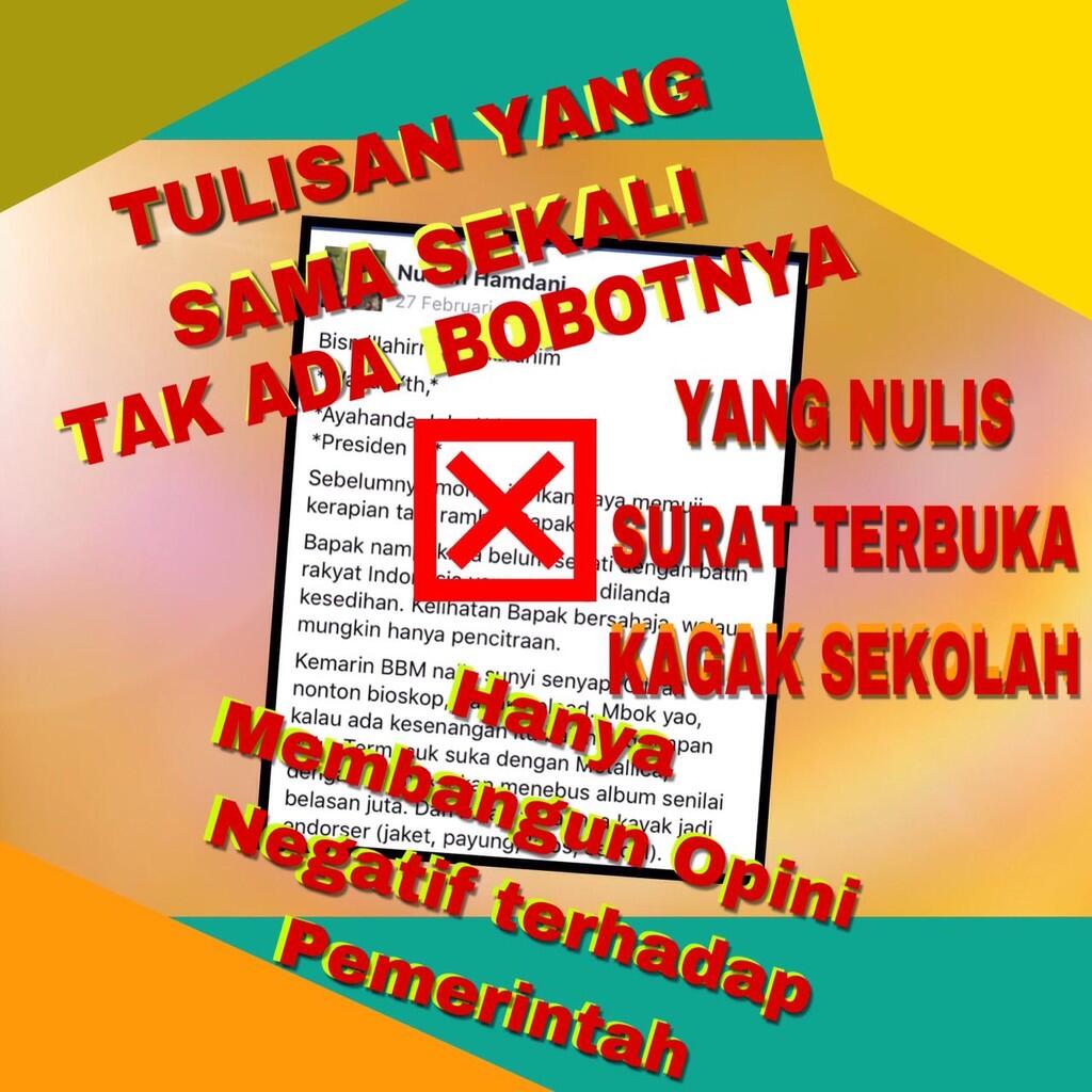 Balada Surat Terbuka dari Para Pembenci