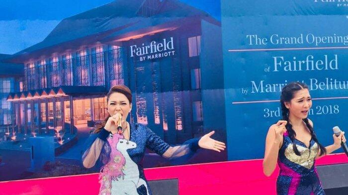 Aksi Penyanyi Duo Maia Meriahkan Grand Opening Fairfield by Marriott Hotel Belitung