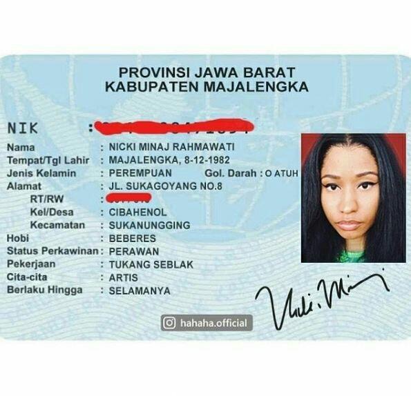 Begini nih kalau selebriti dunia punya E-KTP