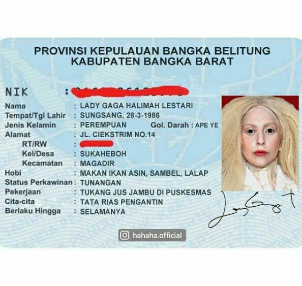 Begini nih kalau selebriti dunia punya E-KTP