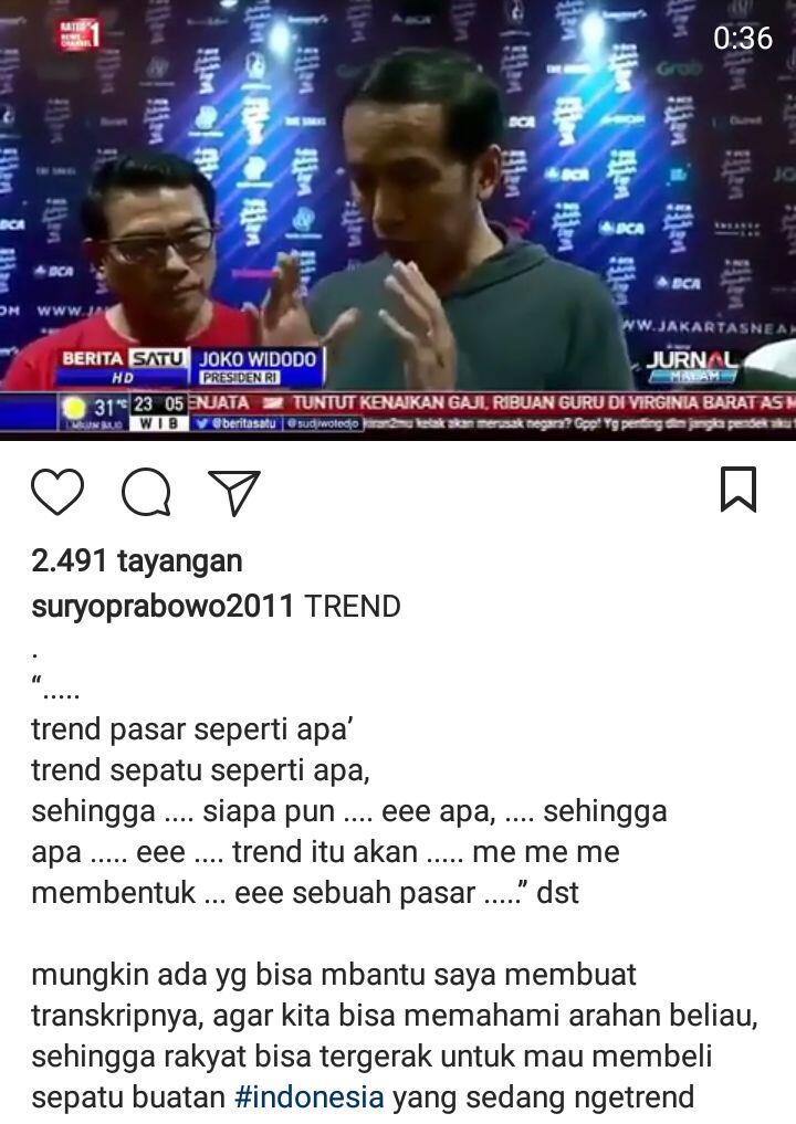 Jokowi Beli Sepatu Rp 380.000 di Jakarta Sneaker Day

