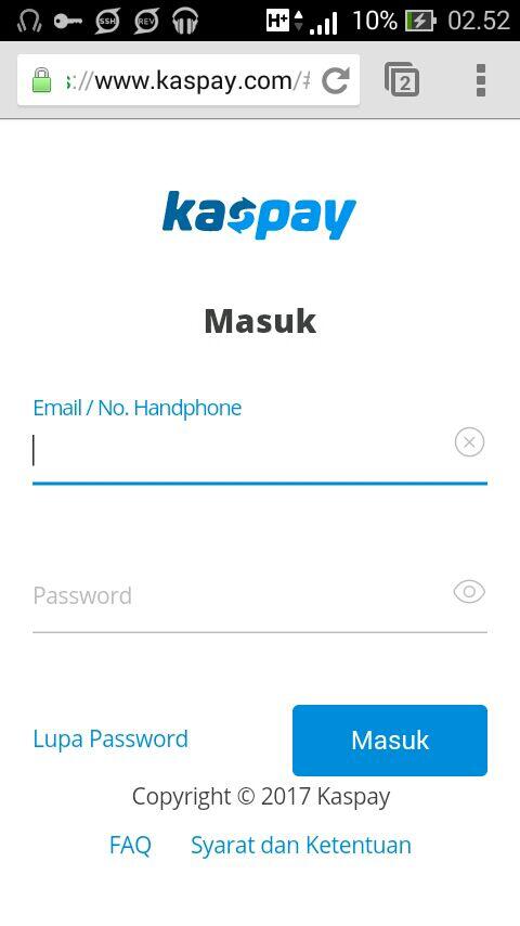Ga Bisa Sign Up Kaspay