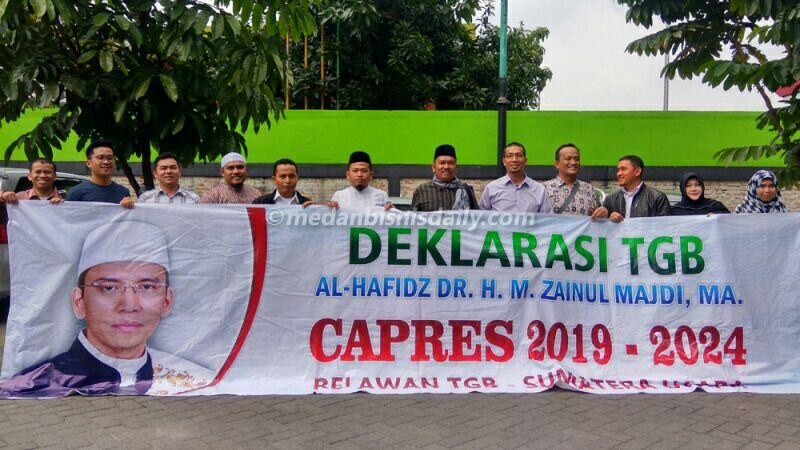 Relawan Pendukung TGB Sumut Jadi Capres Dideklarasikan di Medan