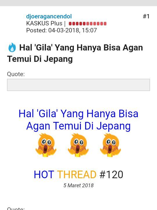 KASKUSER YANG MEMILIKI THREAD UNIK, INI DIA ORANG2NYA 
