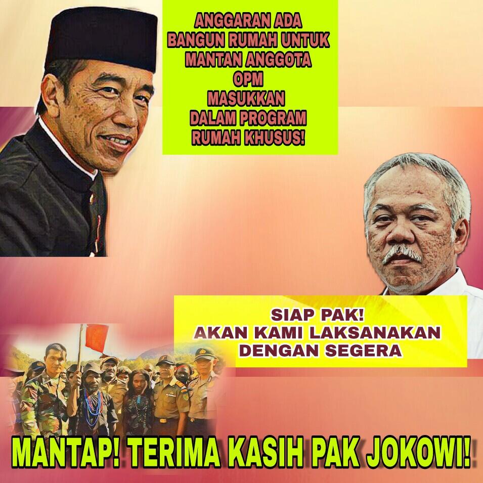 Presiden Jokowi Akan Bangun Rumah untuk Para Eks-OPM di Papua