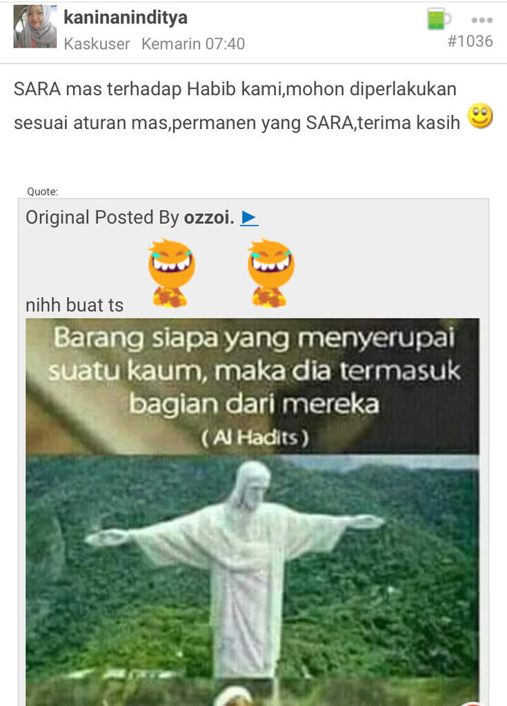 hate speech bagian yang ketiga mas
