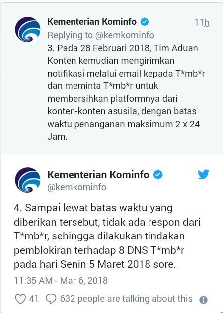 Kaget, Menkominfo Belum Tahu Tumblr Diblokir