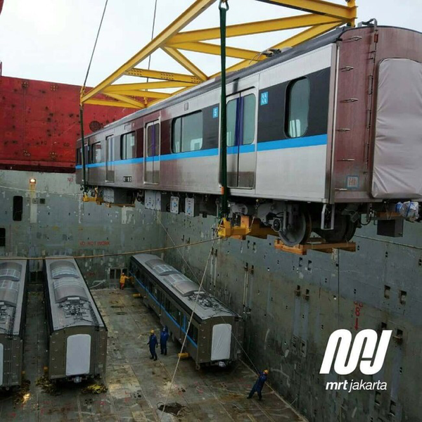 Ini Kereta MRT Jakarta yang Dikirim dari Jepang Besok