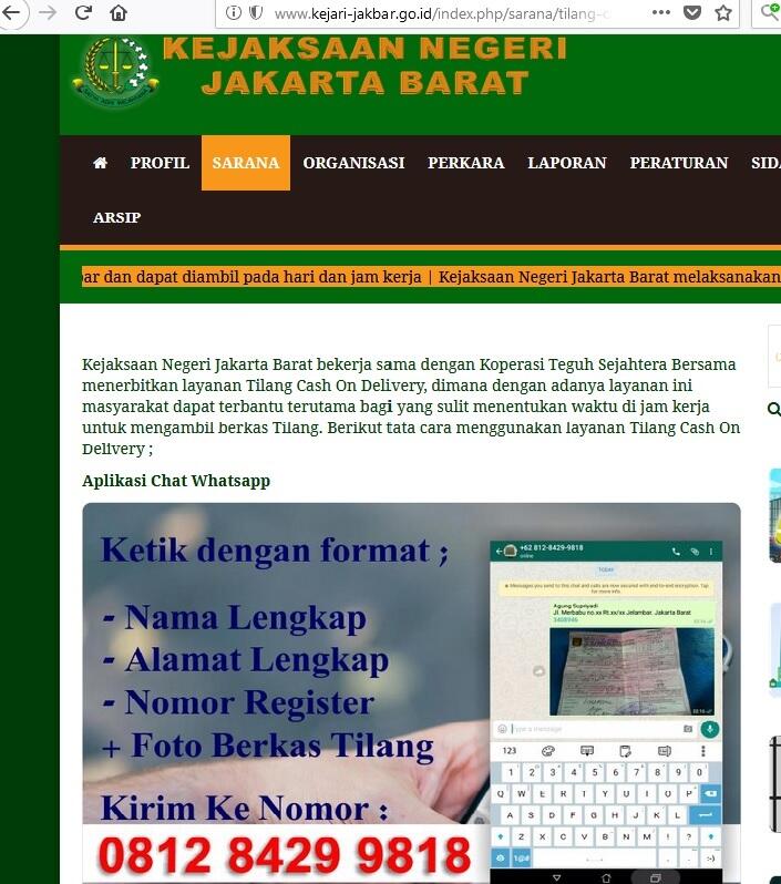 Cara Urus Tilang : COD – Cash on Delivery