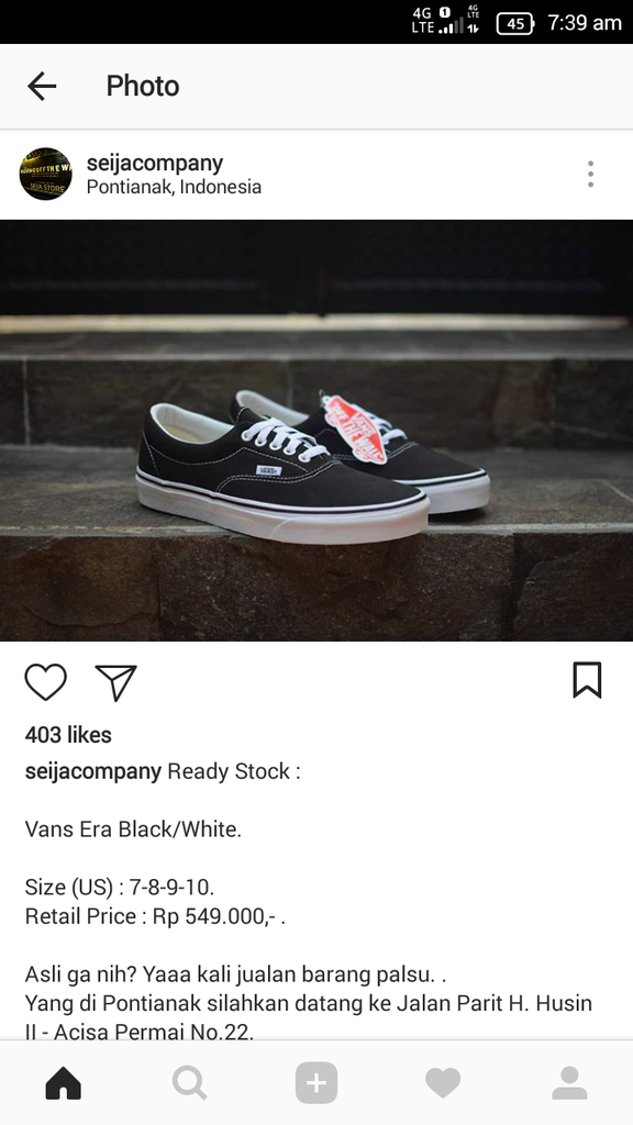 Vans original shop murah kaskus