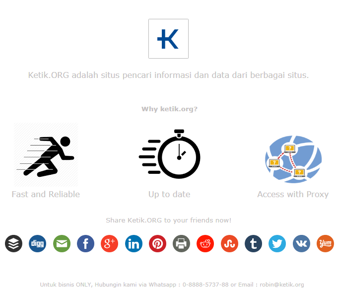 KetikORG - Pencarian informasi dan data dari berbagai situs.
