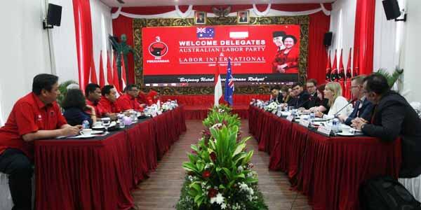 PDIP Jalin Kerjasama dengan Partai Buruh Australia