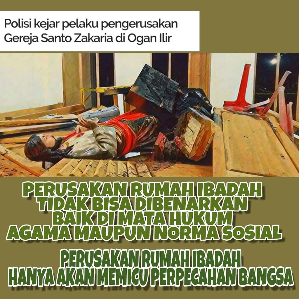 Perusakan Rumah Ibadah Kembali Terjadi, Mari Kita Lawan Provokasi!