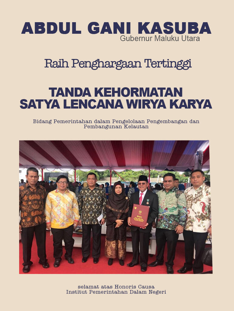 &#91;Maluku Utara&#93; Satya Lencana Wirya Karya diberikan kepada AGK