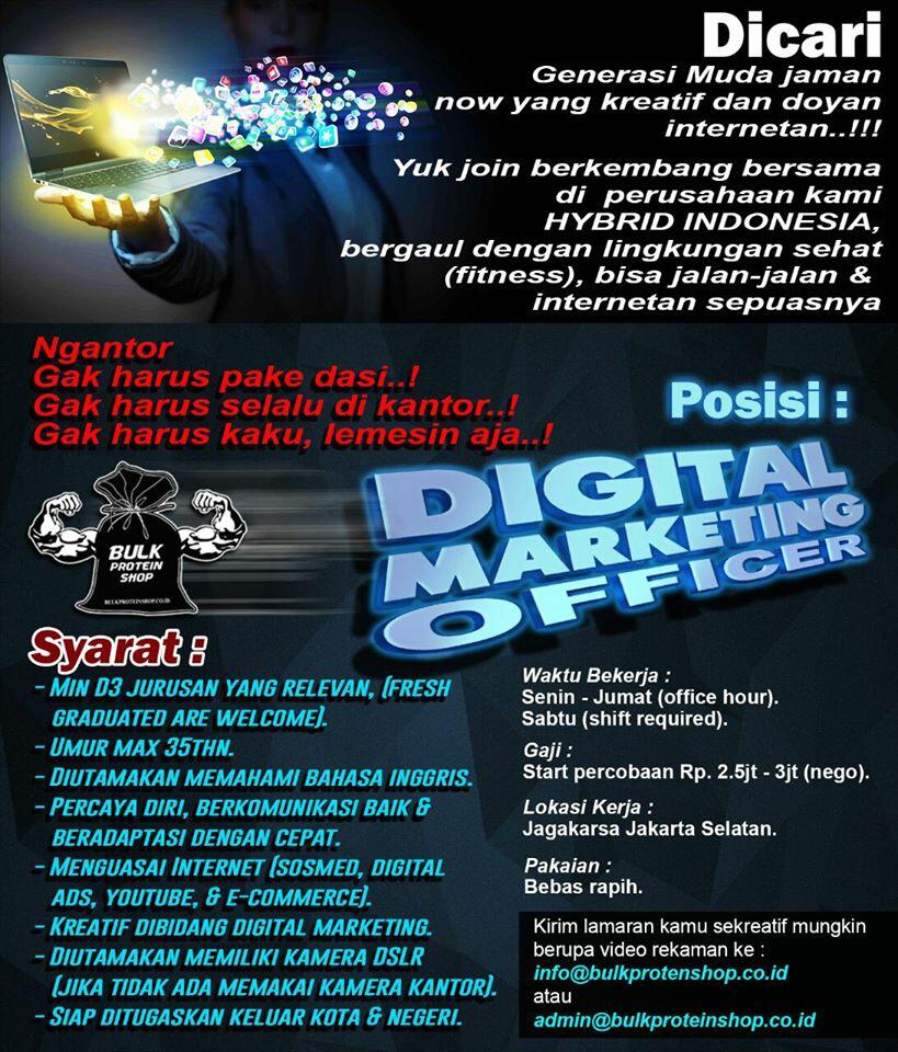 lowongan digital marketing officer jaksel