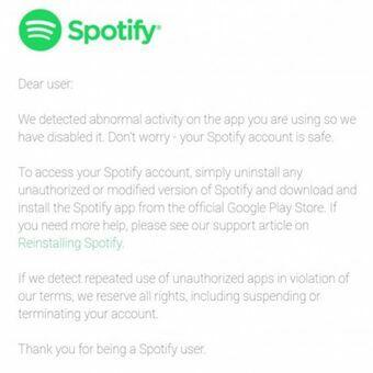 Spotify Blokir Pengguna Aplikasi Bajakan