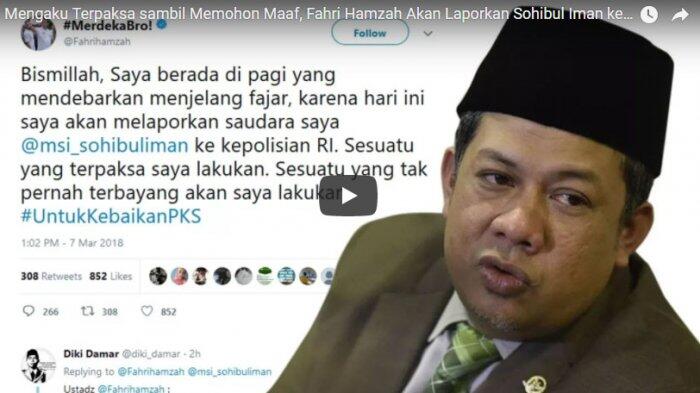 Fahri Hamzah: Saya Tak Pernah Bertemu Sohibul Iman