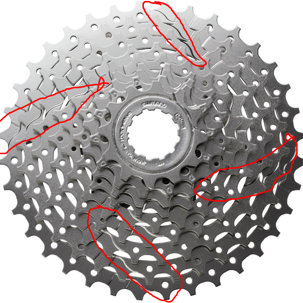 road cassette on mtb