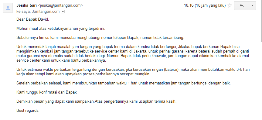 HATI HATI ORDER ONLINE DI JAMTANGAN.COM GAN !