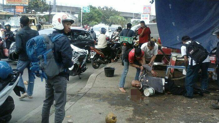 Menolak Ditilang, Pengendara Motor Nekat Pukul Polantas Pakai Balok