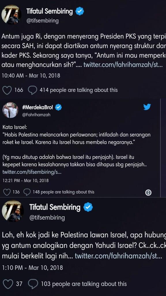 Tifatul 'Serang' Fahri Hamzah Karena Polisikan Sohibul Iman