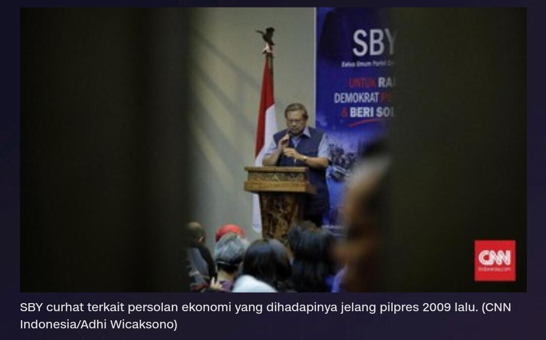 SBY Ingatkan Jokowi Lewat Curhat Krisis Jelang Pilpres