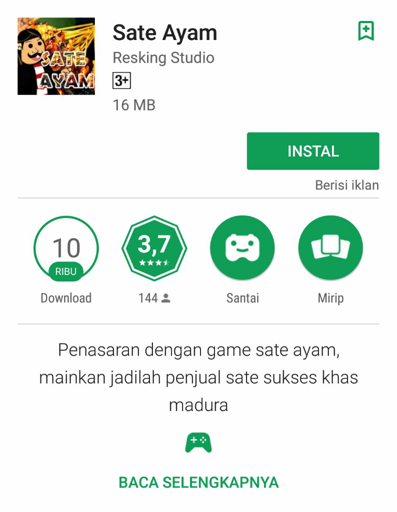 7 Game Android Yang Memakai Nama Makanan Khas Indonesia