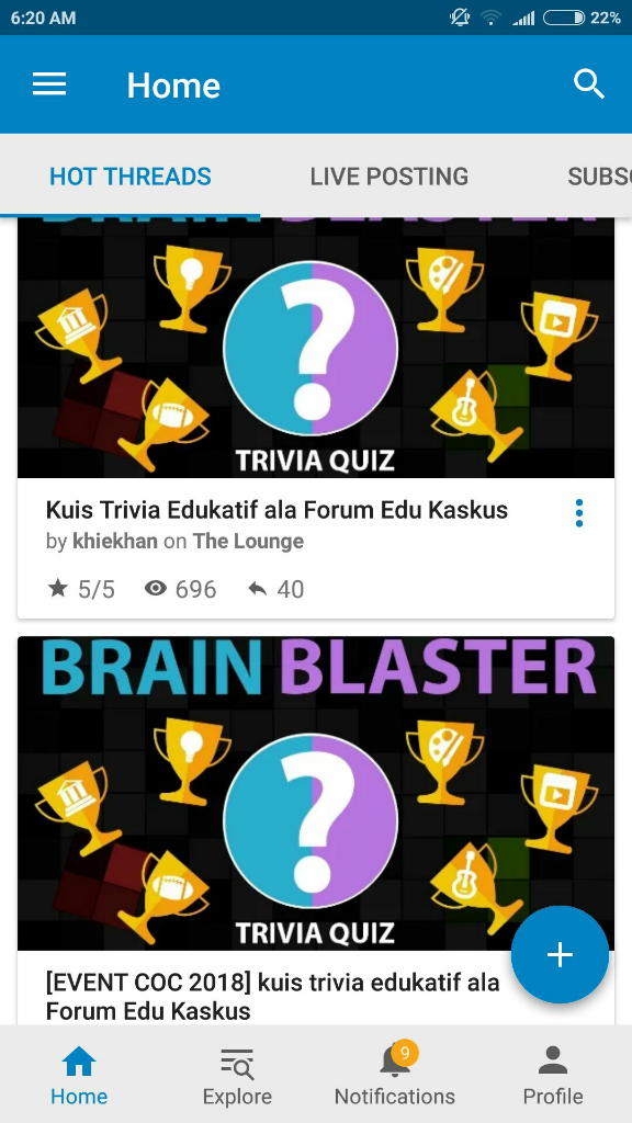 HT Double Tampilan Di Aplikasi Forum Kaskus